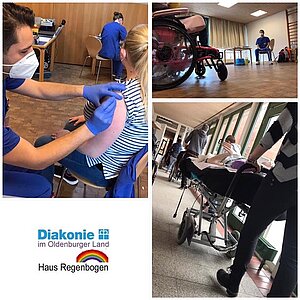 I Mpfung Haus Regenbogen Impressionen vom Impftermin im Haus Regenbogen. Foto: Haus Regenboge