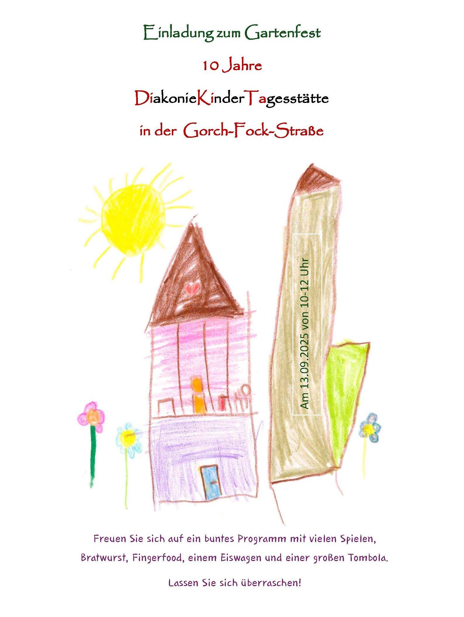 DiKiTa feiert 10-jähriges Jubiläum. DiKiTa feiert 10-jähriges Jubiläum und lädt zum Gartenfest ein.